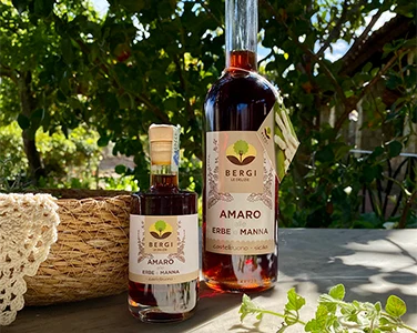 Amaro alle erbe e manna Bergi
